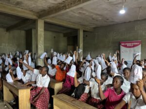 Supporting adolescent girls with hygiene kits so they can stay in school, every day of the month Girls Excel (Cameroon, May 2025)